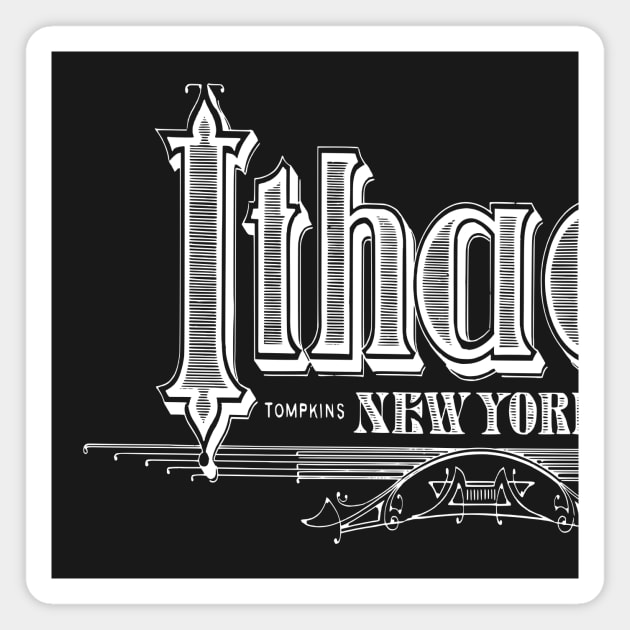 Vintage Ithaca, NY Magnet by DonDota